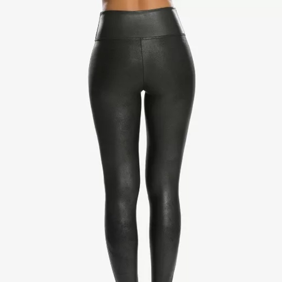 SPANX Faux Leather Leggings Size xl new without tags - Picture 2 of 3
